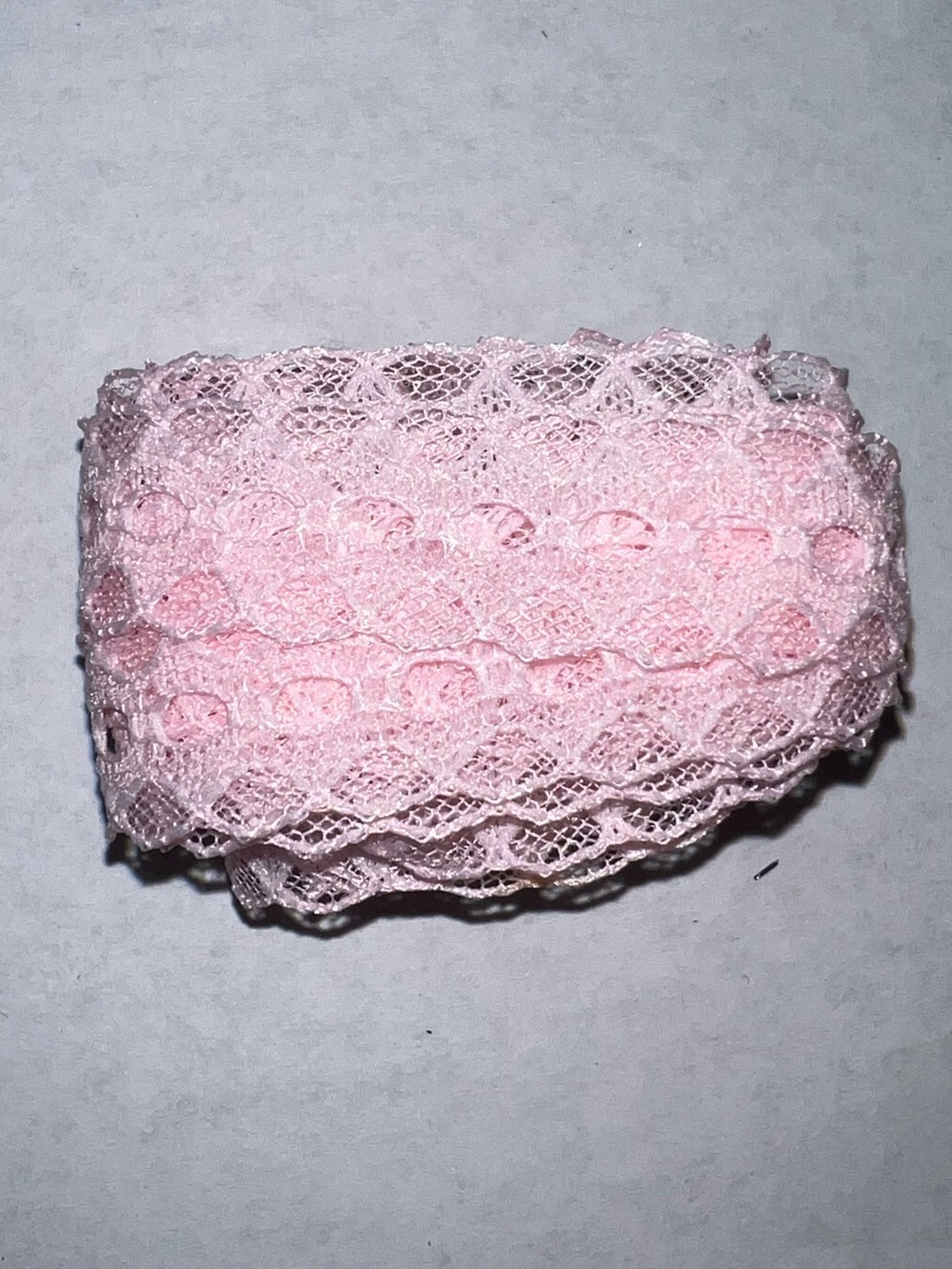🔴Vintage Pink Eyelet Lace 1/2” Scalloped Edges Wide Trim Sewing Arts Crafts